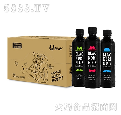 情動(dòng)黑水水蜜桃水果味480mlx15瓶