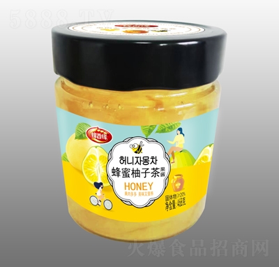 蜂香緣蜂蜜柚子茶休閑飲品招商果醬沖飲品468克