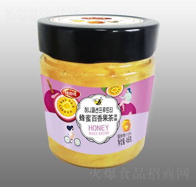 蜂香緣蜂蜜百香果茶休閑飲品招商果醬沖飲品468克