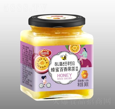 蜂香緣蜂蜜百香果茶休閑飲品招商果醬沖飲品248克