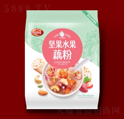 蜂香緣堅(jiān)果水果藕粉708g