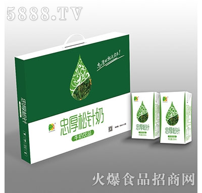 忠厚松針牛奶箱裝