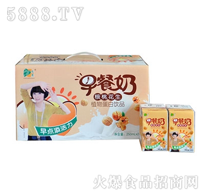 忠厚早餐奶核桃花生箱裝