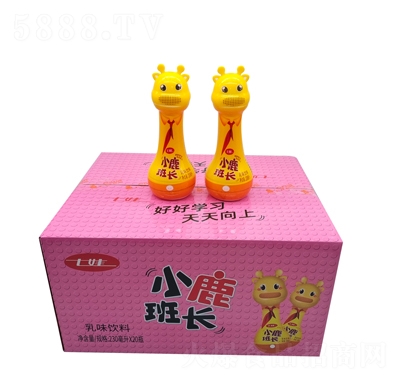 七娃小鹿班長(zhǎng)乳味飲料230ml升x20瓶?jī)和蓍e食品招商代理