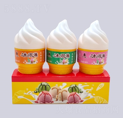 七娃冰激凌乳味飲料多口味168毫升兒童休閑食品招商代理