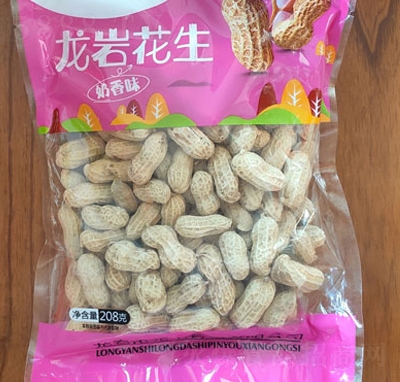 龍大明先佬奶香味花生208g干果堅(jiān)果